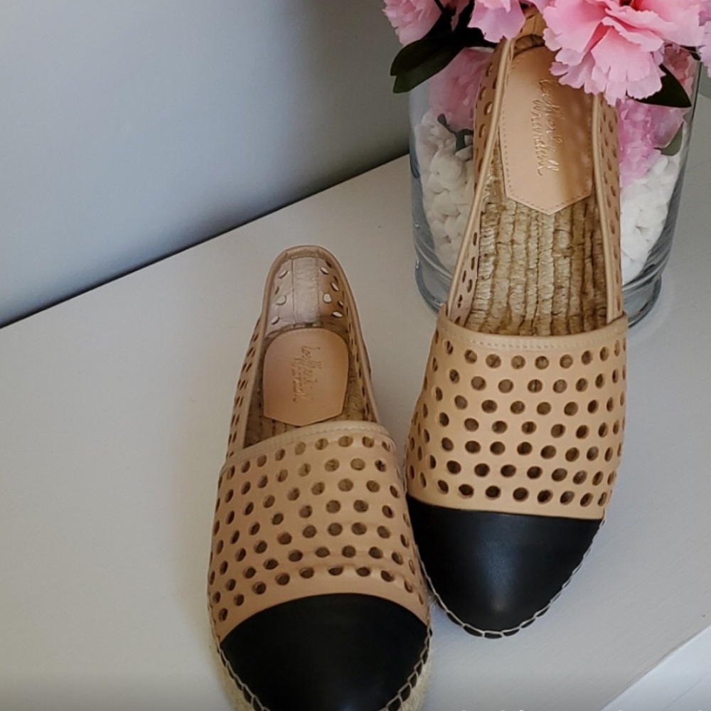 Loeffler Randall Leather Espadrilles NWOT